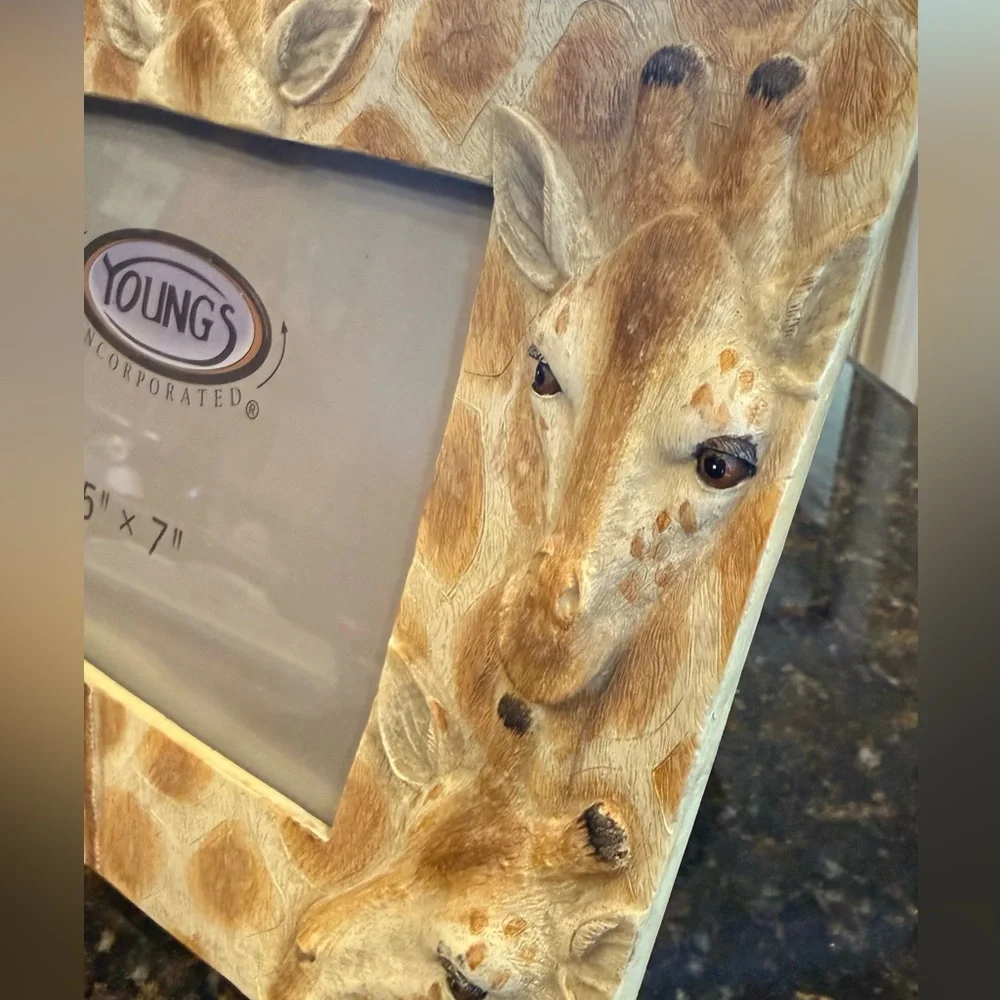 Vintage Young's Giraffe Picture Frame
